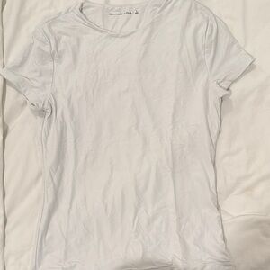 Abercrombie & Fitch Crisp White Short Sleeve Tee